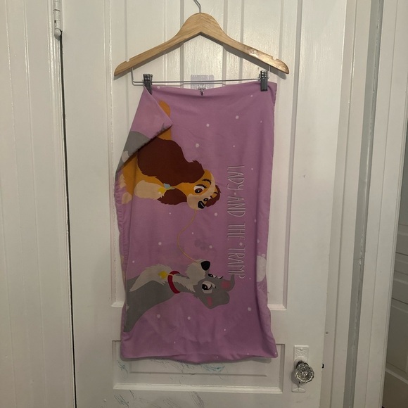 Reversible Twin Duvet Cover and pillow Case Lady and the tramp. - Picture 2 of 3